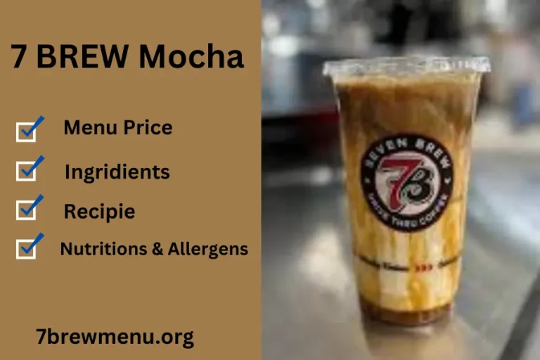 7 Brew Mocha menu